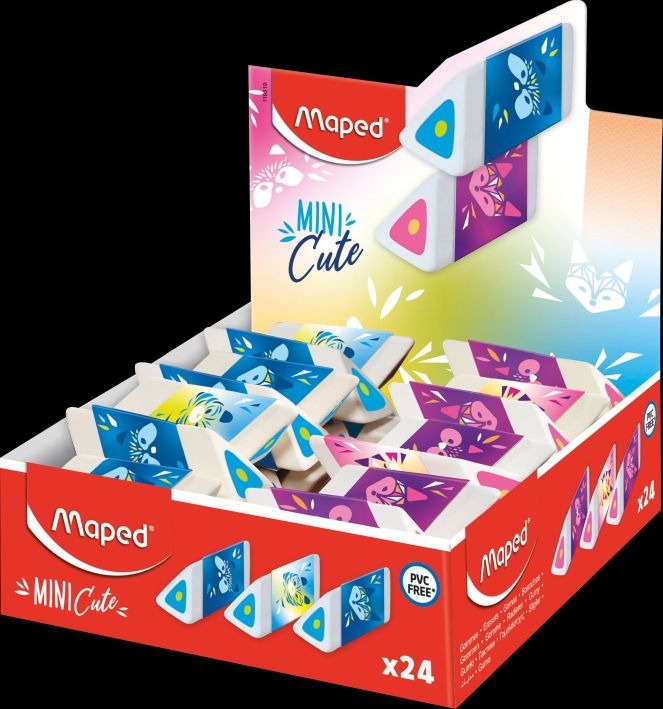 MapedEraser Pyramid Mini Cute sorted triangular-Price for 24 pcs.Article-No: 3154141195198