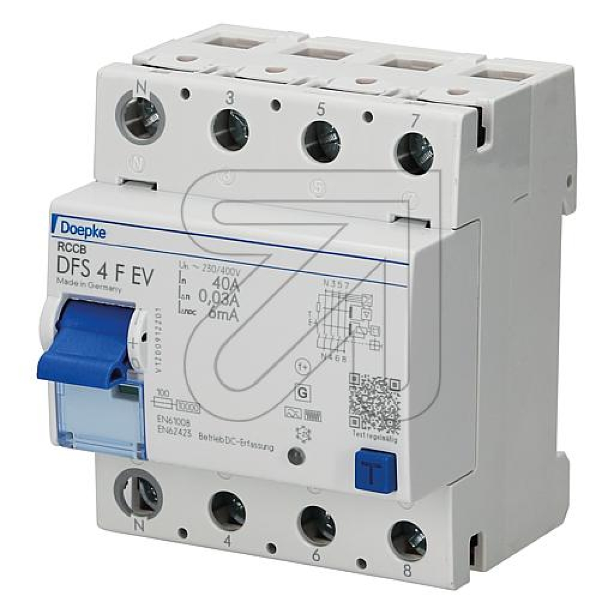 DoepkeFI circuit breaker DFS 4 40/4/0.03 F EV 09134814Article-No: 180000