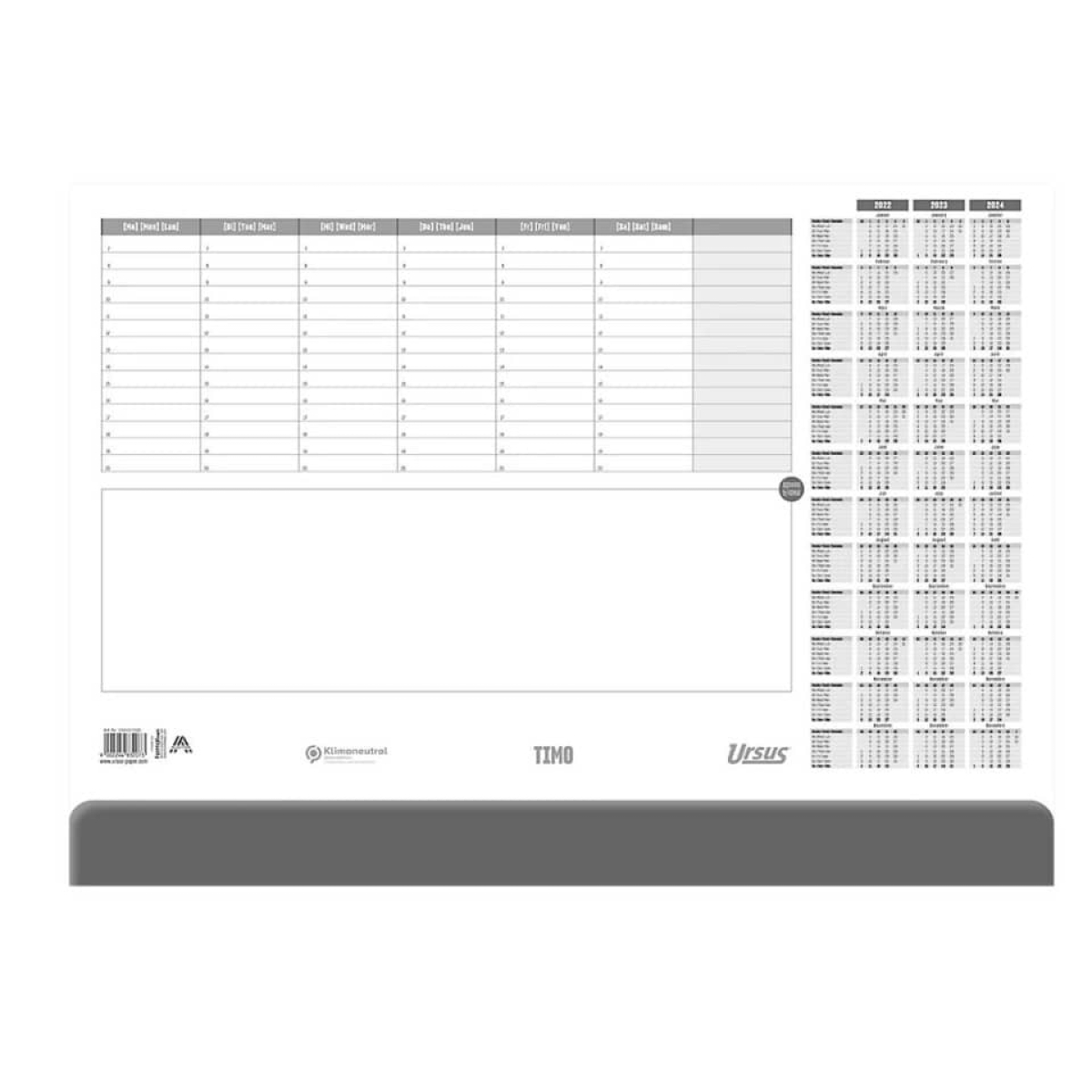 URSUS STYLESchreibunterlage Kalender Timo, 52,5x37,5cm, 50 Blatt 036437000Artikel-Nr: 9002244832073