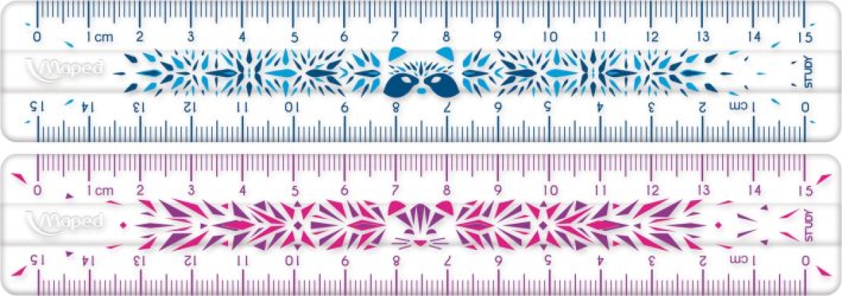 MapedLineal 15cm Study Fancy 2Motive pink und blau 245301-Preis für 2 StückArtikel-Nr: 3154142453013