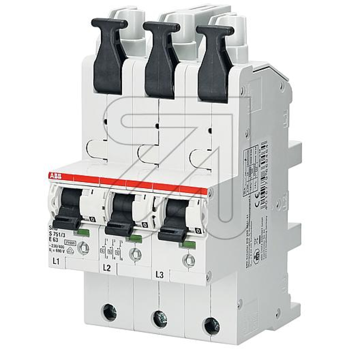 ABBMain circuit breaker SHU S751/3-E63Article-No: 182495