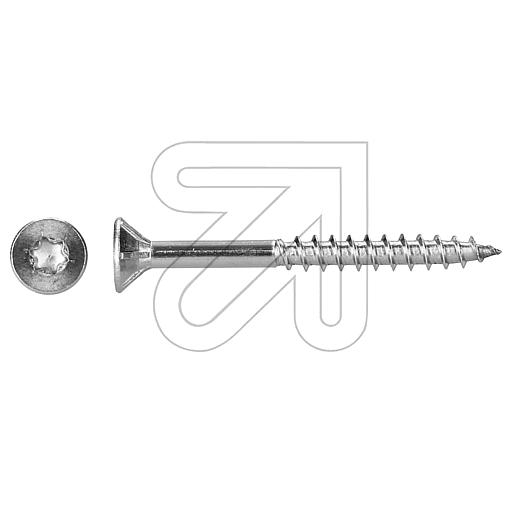 DresselhausJD-79 Countersunk chipboard screws T25 5.0x50 stainless steel A2-Price for 100 pcs.Article-No: 195905