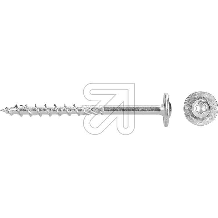 FischerPowerFast flat head screw 8.0x100 TK TX40 TG 696777-Price for 50 pcs.Article-No: 196300