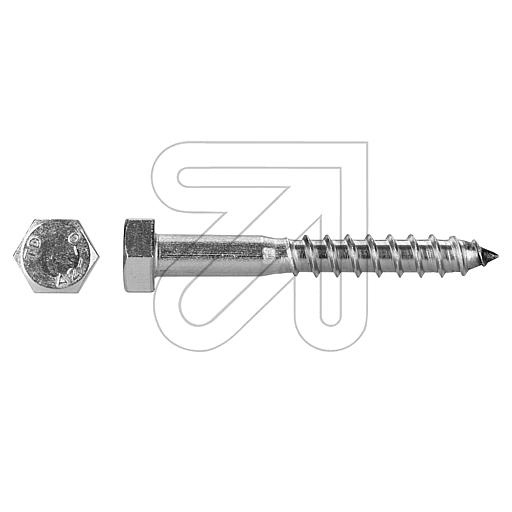 EGBHexagon wood screws 8.0x60 stainless steel A2-Price for 25 pcs.Article-No: 196710