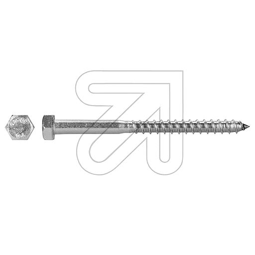 EGBHexagon wood screws 8.0x100 stainless steel A2-Price for 25 pcs.Article-No: 196725