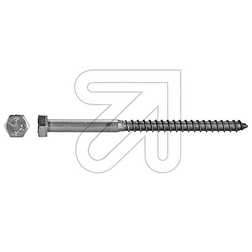 EGBHexagon wood screws 8.0x120 stainless steel A2-Price for 25 pcs.Article-No: 196730