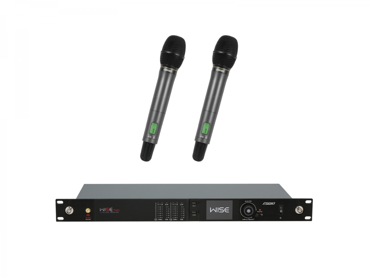 PSSOSet WISE TWO + 2x Con. wireless microphone 518-548MHz