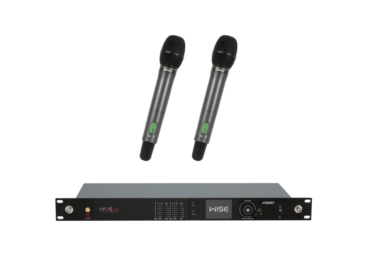 PSSOSet WISE TWO + 2x Dyn. wireless microphone 638-668MHz
