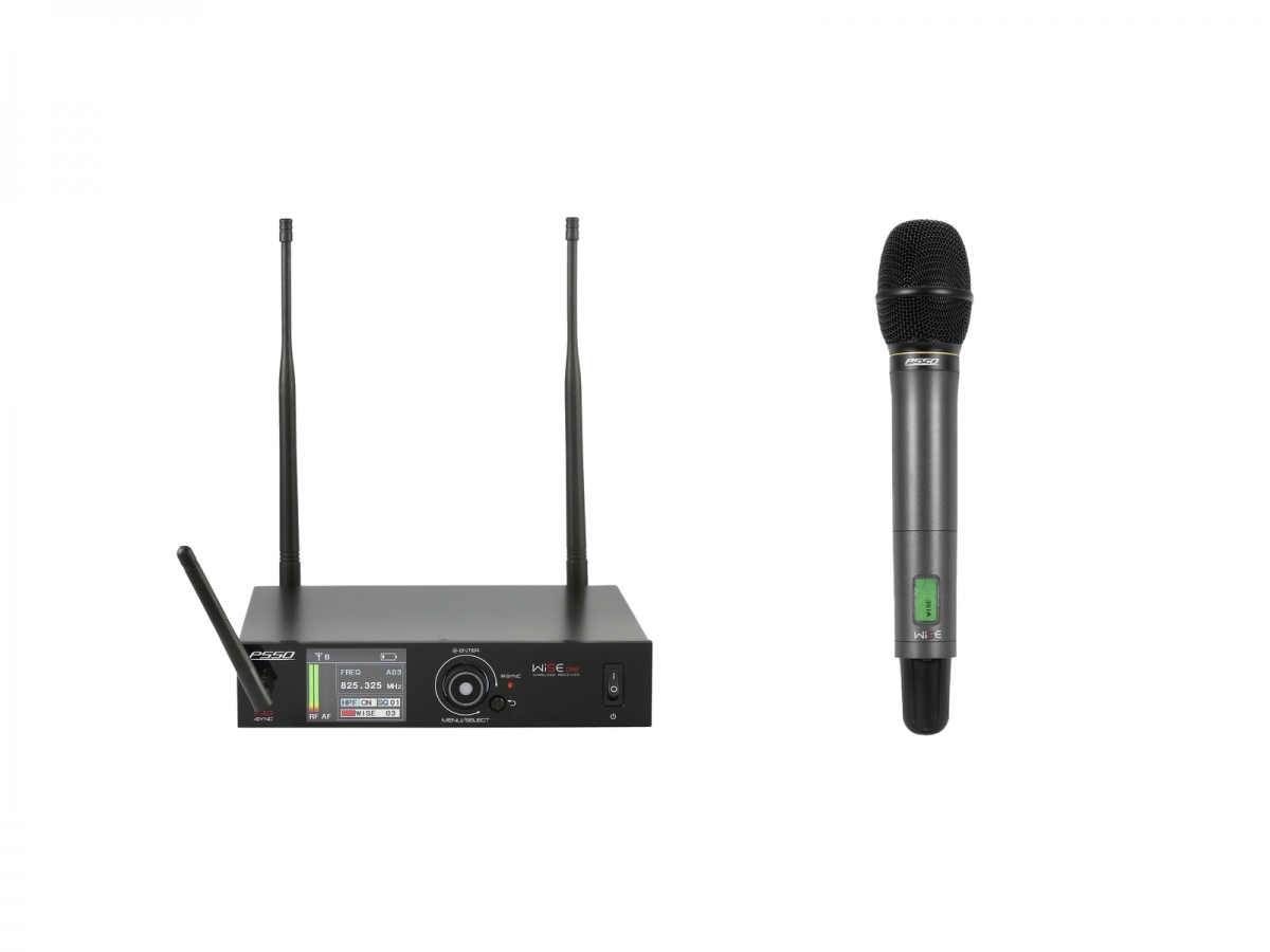 PSSOSet WISE ONE + Dyn. wireless microphone 823-832/863-865MHz