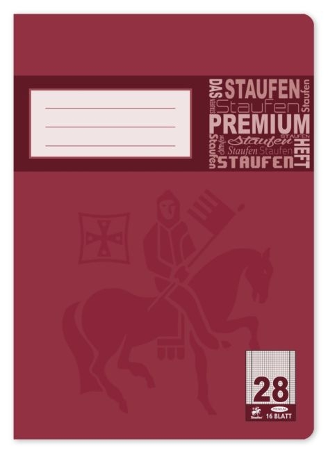StaufenPremium Heft A4 16Blatt Lin 28 kariert-Preis für 25 StückArtikel-Nr: 4006050103285