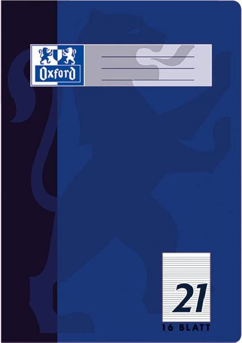 OxfordBooklet A4 16 sheets Lin 21 lined-Price for 15 pcs.Article-No: 4006144581708
