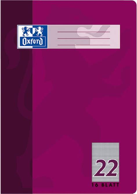 OxfordBooklet A4 16 sheets Lin 22 squared-Price for 15 pcs.Article-No: 4006144581715