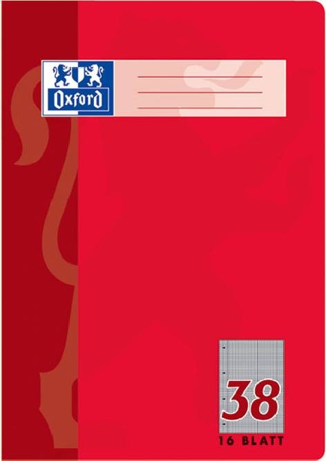 OxfordBooklet A4 16 sheets Lin 38 squared double margins-Price for 15 pcs.Article-No: 4006144581777