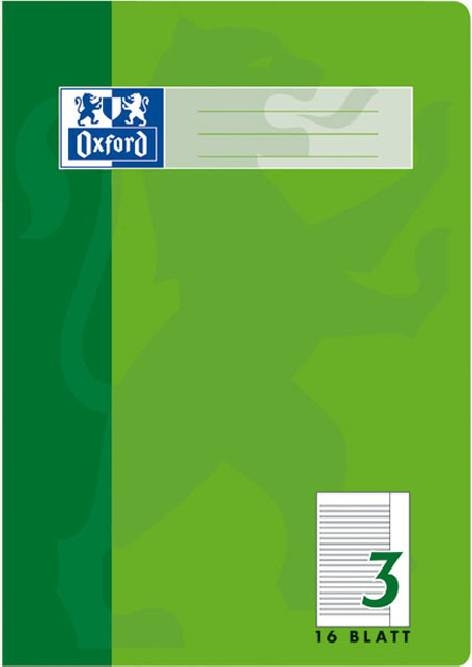 OxfordBooklet A4 16 sheets Lin 3 with margin-Price for 15 pcs.Article-No: 4006144923256