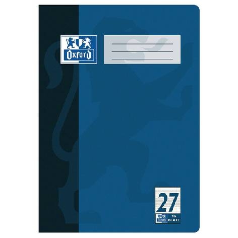 OxfordBooklet A4 32 sheets Lin 27 lined double margin-Price for 10 pcs.Article-No: 4006144935129