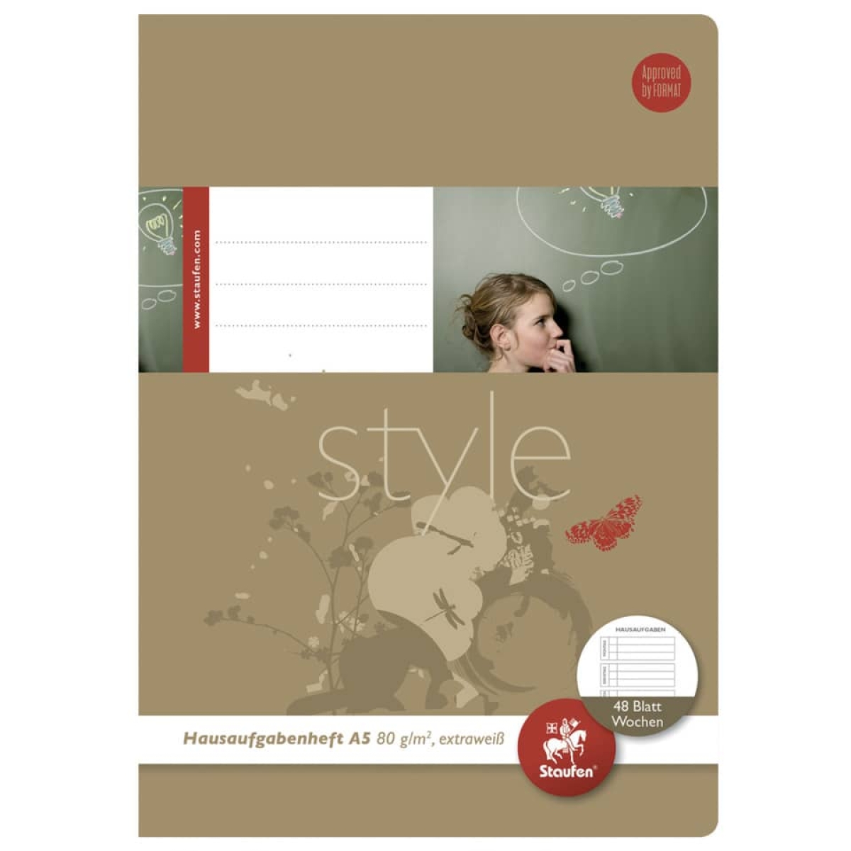 STAUFEN STYLEHomework book, A5, 48 sheets 040548003Article-No: 9002244556573