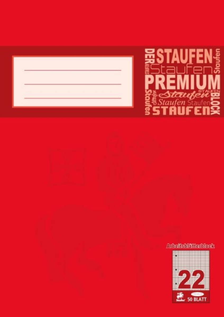 StaufenWorkpad A4 50sheets Premium Squared Punched 44242-734044242-Price for 10 pcs.Article-No: 4006050442421