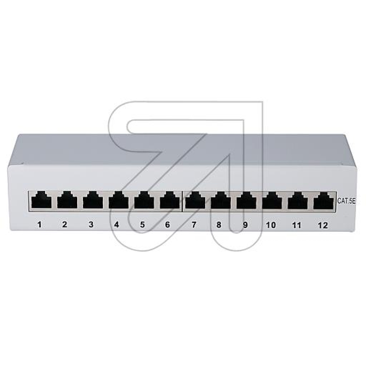 EFB ElektronikPatch panel Cat.5E 12 ports 37657.1/37735.12 grey