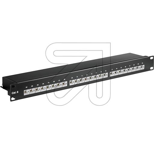 S-ConnPatch panel Cat.6 24 ports 75065 black