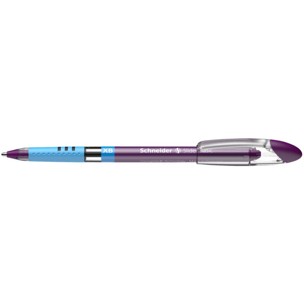 SCHNEIDERBallpoint pen Slider Basic, cap model, XB, violet 151208Article-No: 4004675054135