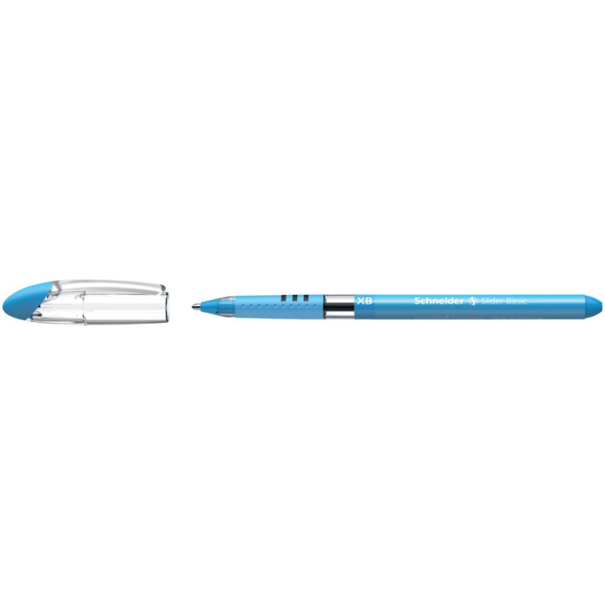 SCHNEIDERBallpoint pen Slider Basic, cap model, XB, light blue 151210Article-No: 4004675054197