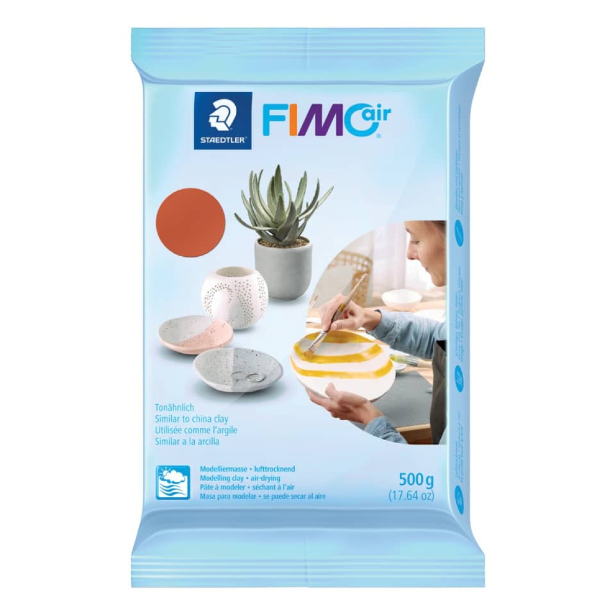 STAEDTLERModeling clay FIMO® air, 500 g, terracotta 8100-76-Price for 0.5000 kgArticle-No: 4006608806576