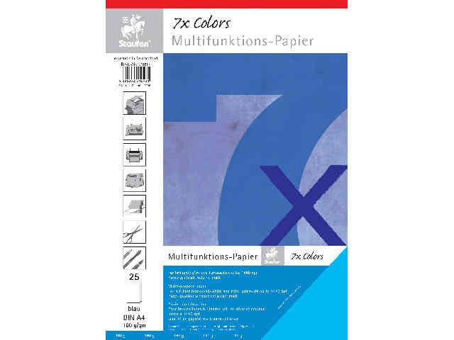 StaufenMultifunctional paper A4 160g 25sheets intensive blue-Price for 25 SheetArticle-No: 4006050516931