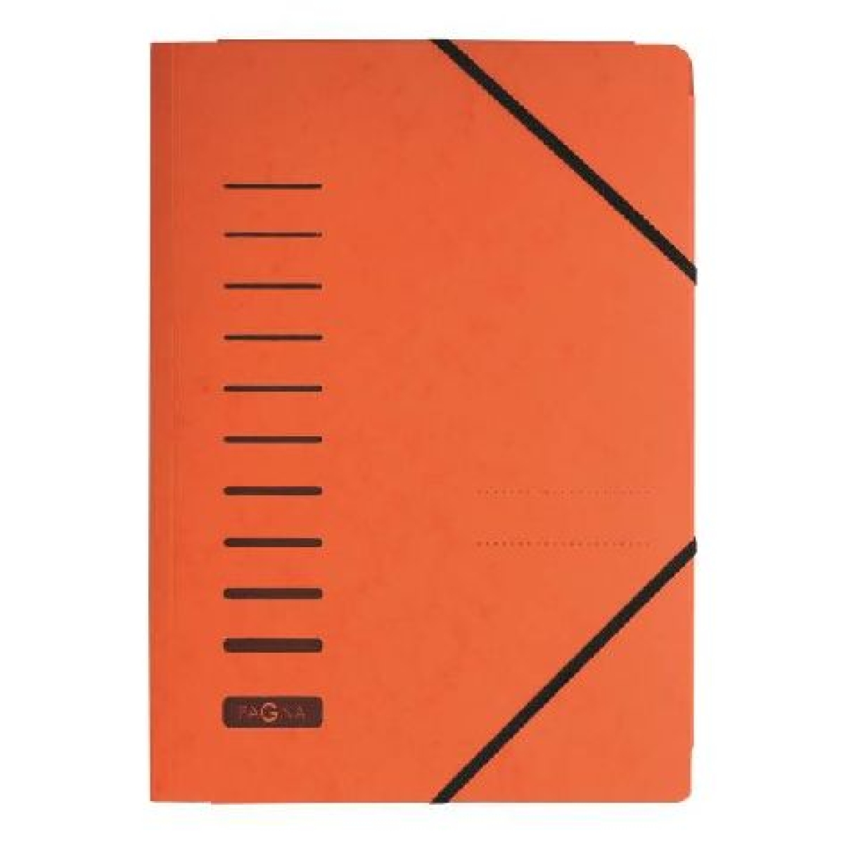 PagnaGummizugmappe A4 Pressspan orange mit Eckspanngummi und 3 Einschlagsklappen 24007-12Artikel-Nr: 4013951007864