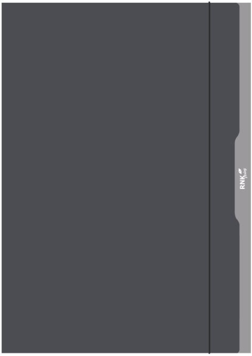 RNKCollection folder A3 gray cardboard, white inside with elastic band and 3 flaps 45338Article-No: 4002871453387