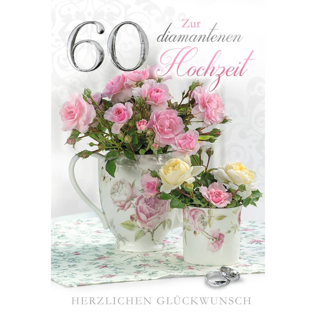 Silberhochzeitskarte 73-1110-Preis für 6 StückArtikel-Nr: 9004546545903