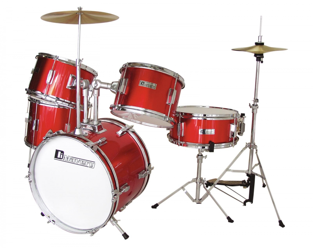 DIMAVERYJDS-305 Kids Drum Set, red