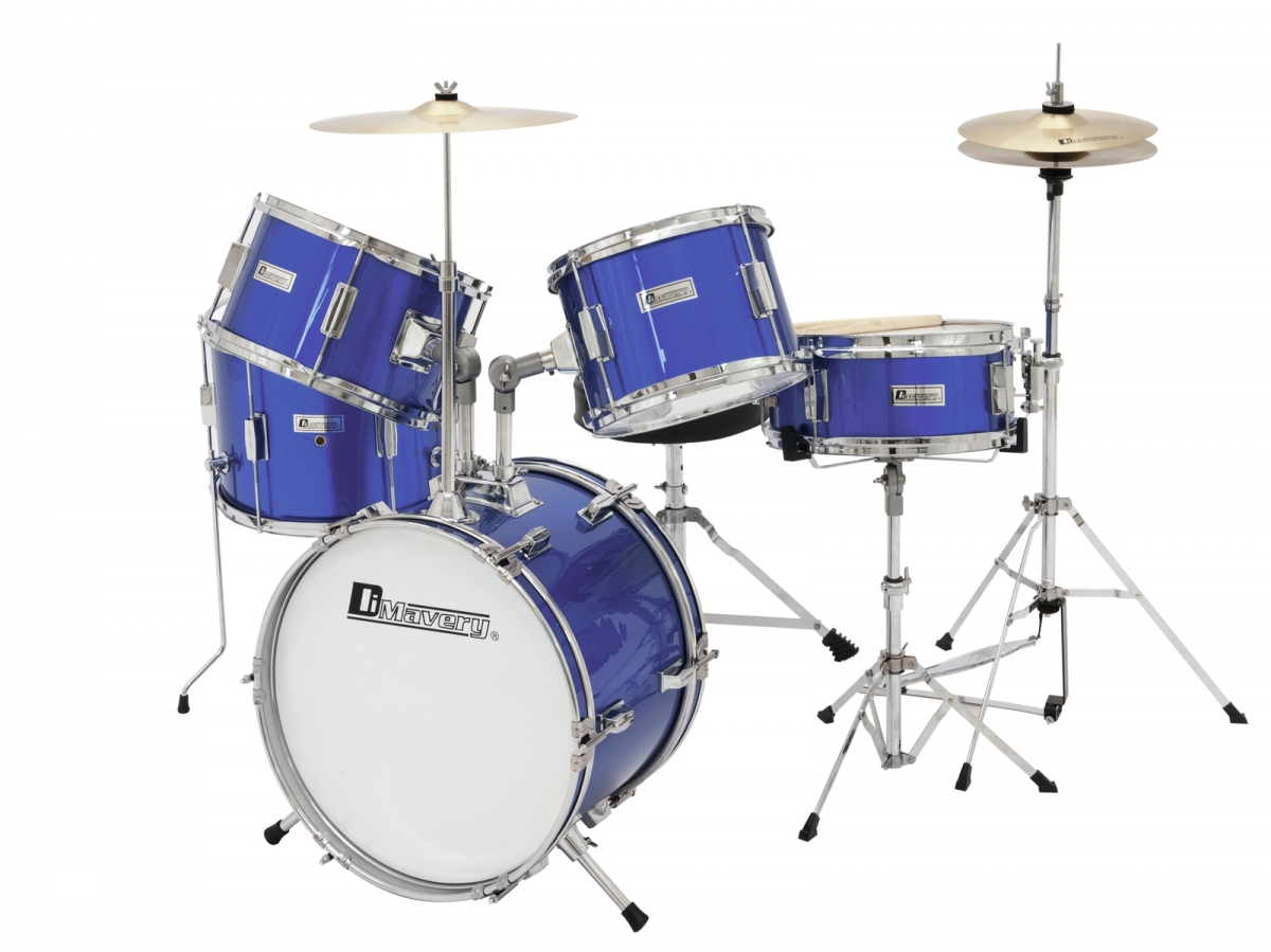 DIMAVERYJDS-305 Kinder Schlagzeug, blau