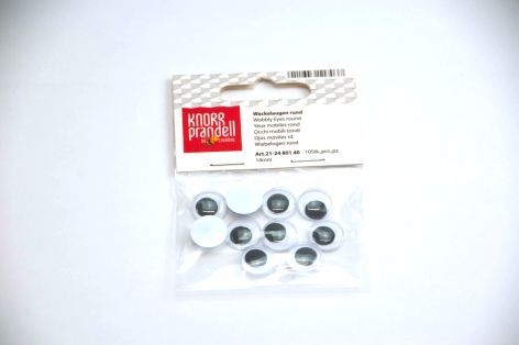KnorrWobbly eyes for sticking 14mm 10 pieces-Price for 10 pcs.Article-No: 4011643117037