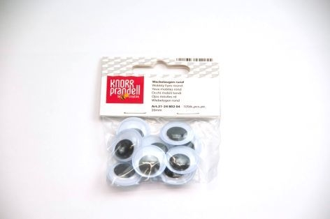 KnorrWobbly eyes for sticking 20mm 10 pieces-Price for 10 pcs.Article-No: 4011643454255