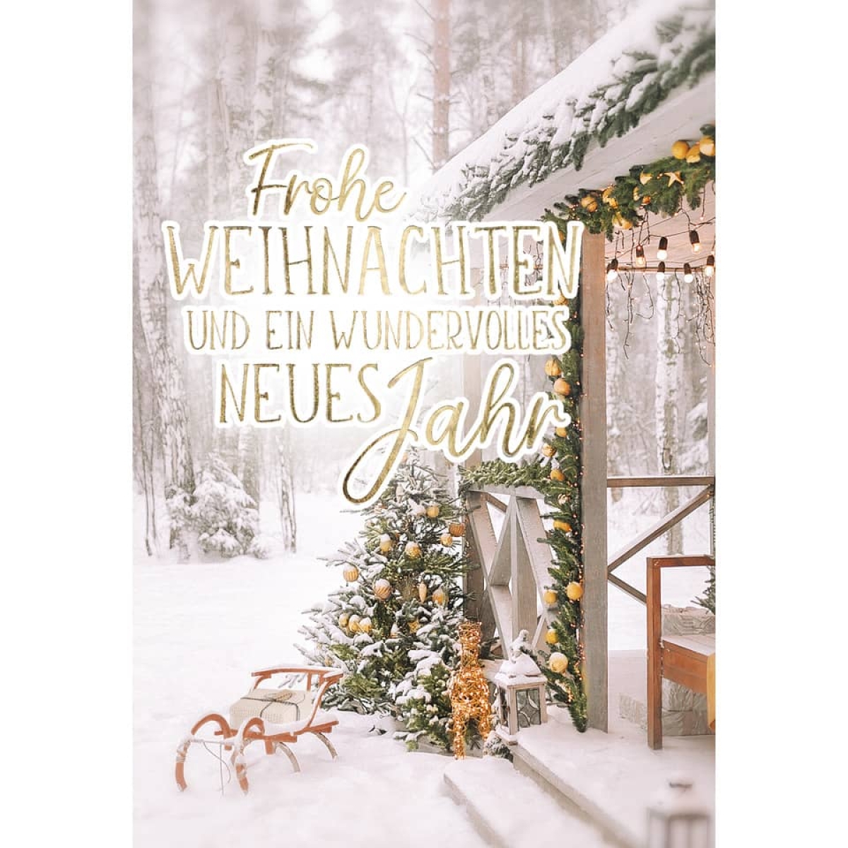 Doppeltext-Weihnachtskarte 22-1151-Preis für 6 StückArtikel-Nr: 9004546552697