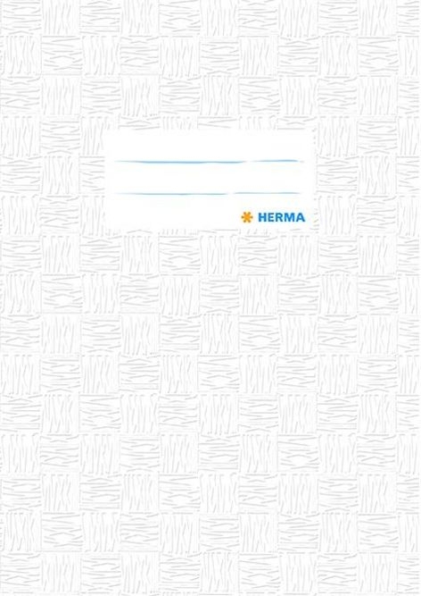 HermaBook cover plastic A5 white 7420-Price for 25 pcs.Article-No: 4008705074209