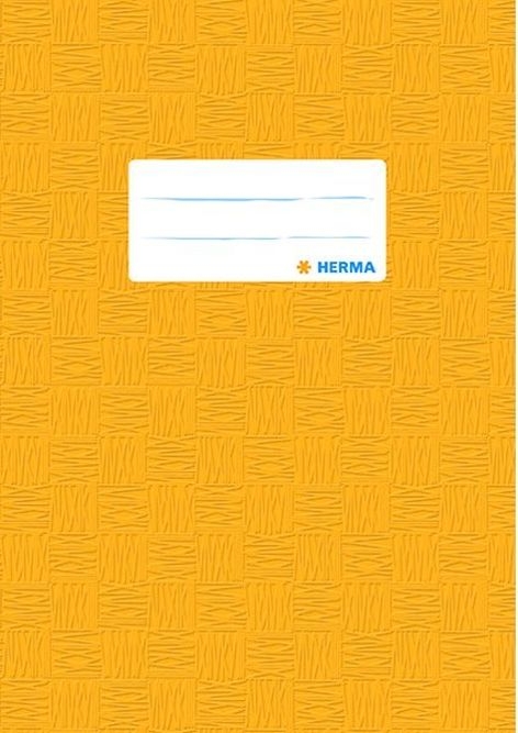 HermaBook cover plastic A5 yellow 7421-Price for 25 pcs.Article-No: 4008705074216
