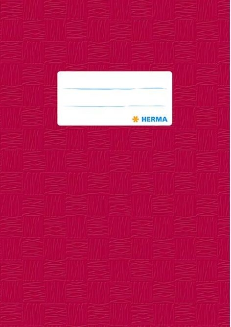 HermaExercise book cover plastic A5 wine red 7430-Price for 25 pcs.Article-No: 4008705074308