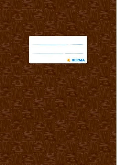 HermaExercise book cover plastic A5 brown 7427-Price for 25 pcs.Article-No: 4008705074278