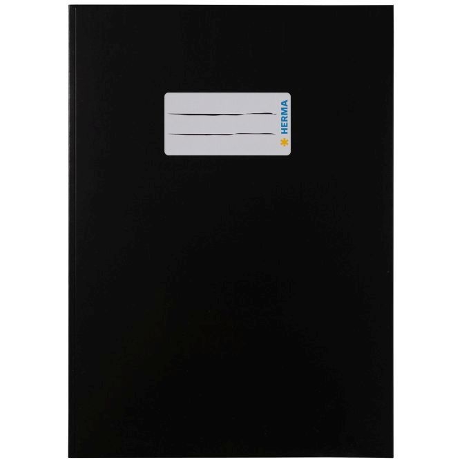 HermaBook cover cardboard A5 black 19759-Price for 10 pcs.Article-No: 4008705197595