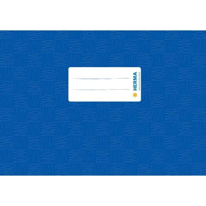 HermaBook cover plastic A5 horizontal blue 19841-Price for 10 pcs.Article-No: 4008705198417