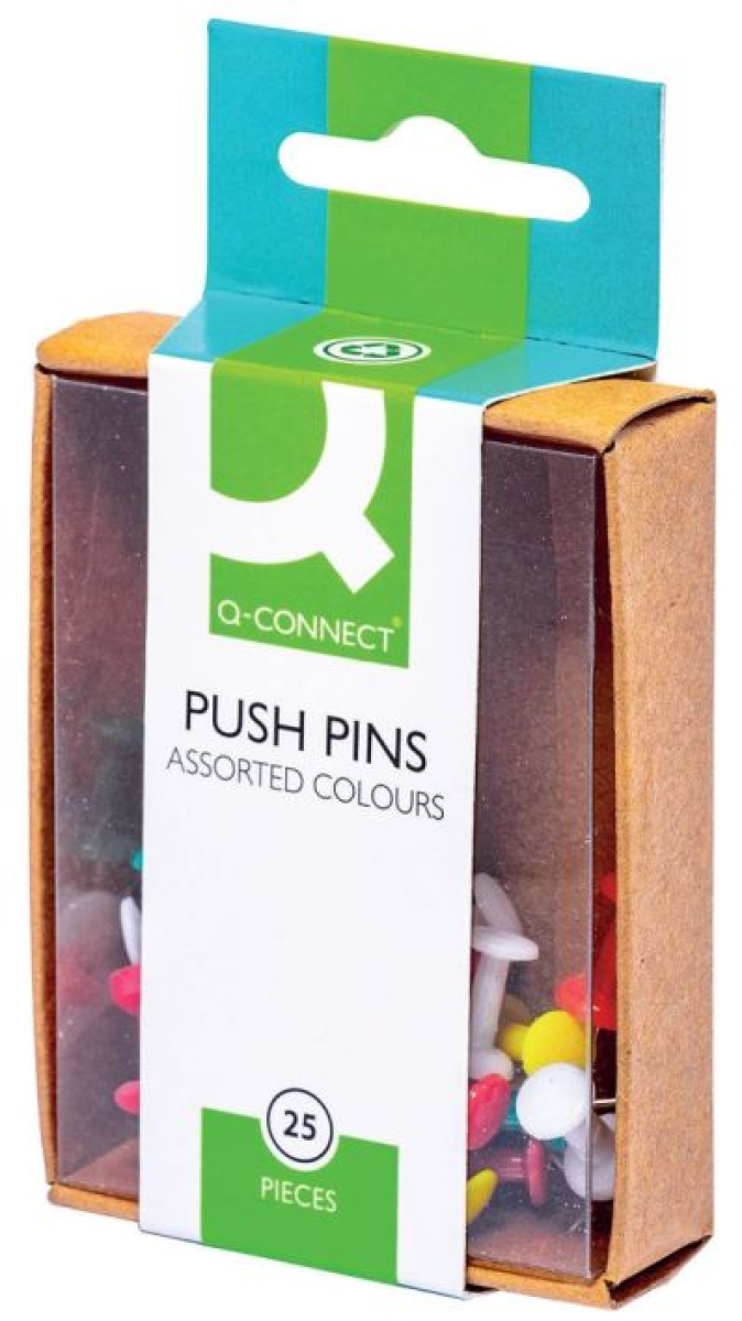 Q-ConnectPinboard pins assorted 25 pieces-Price for 25 pcs.Article-No: 5705831020290