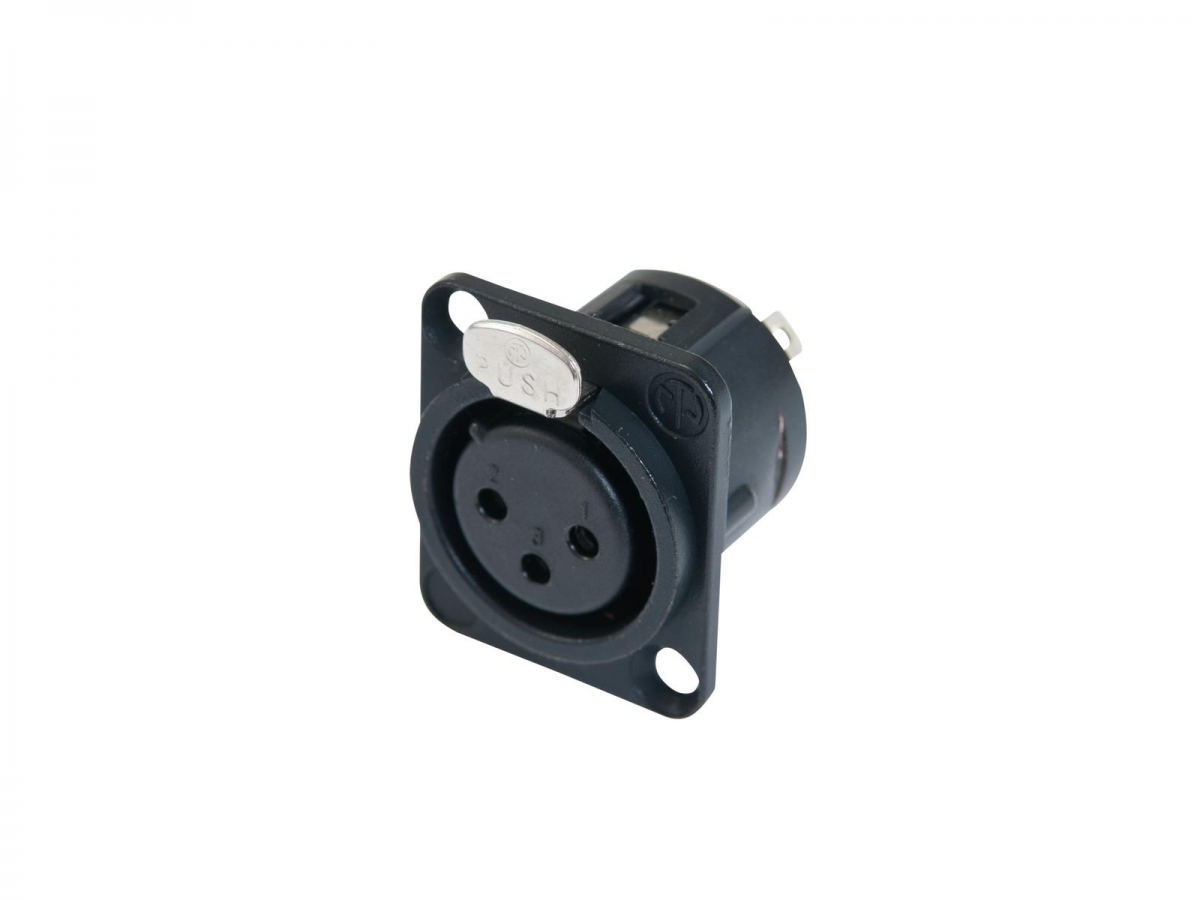 NEUTRIKXLR mounting socket 3pin NC3FDL-1-BAGArticle-No: 30200582