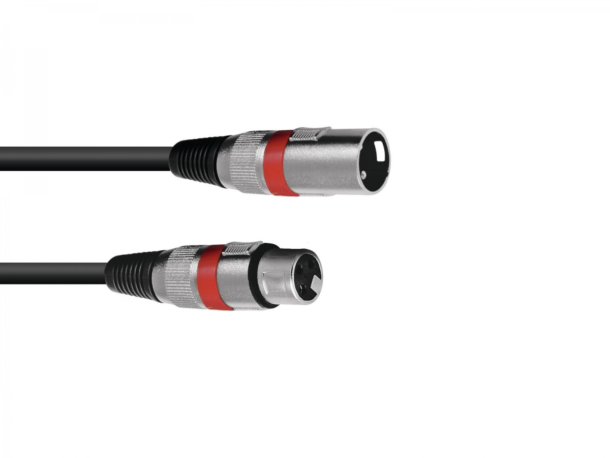 OMNITRONICXLR cable 3pin 1.5m bk/rdArticle-No: 3022045R
