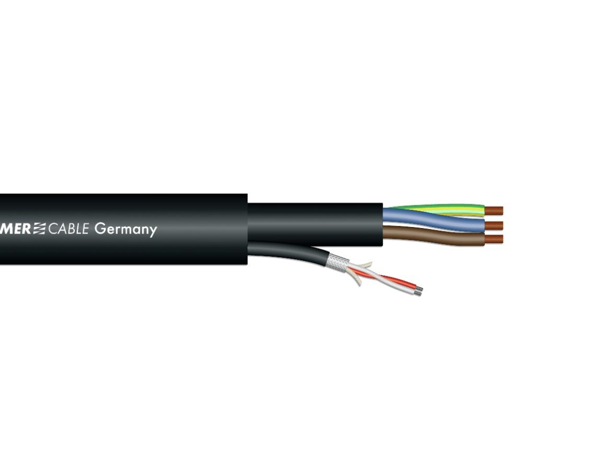 SOMMER CABLECombi Cable 1x2x0,25+3G1,5 SC-Monolith Power DMX 100m