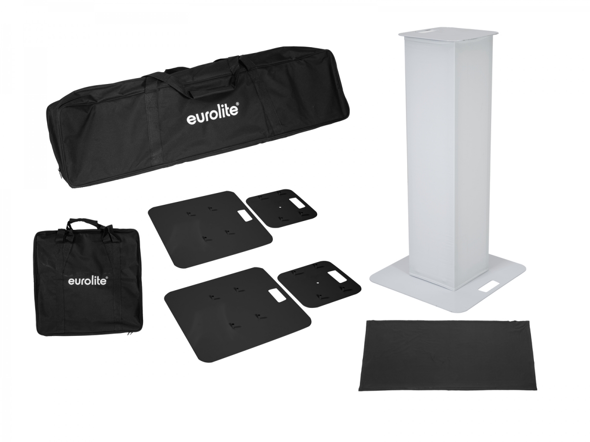 EUROLITE2x Stage Stand 100cm incl. Cover and Bag, black