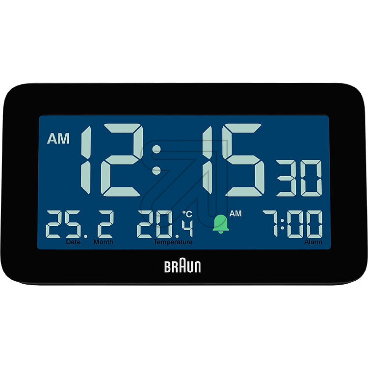 BraunRadio-controlled alarm clock BRAUN 67602 black BC10B-DCF-BArticle-No: 326880