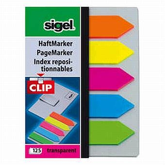 SigelSticky Marker Film With Clip 52X82Mm 125Sheets ArrowArticle-No: 4004360908828