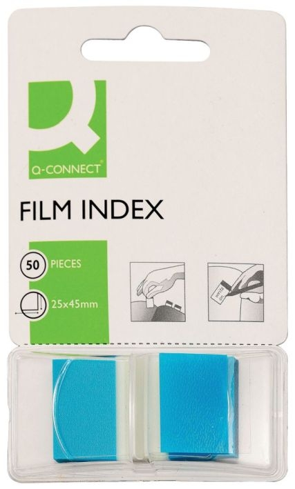 Q-ConnectIndex marker 25x43mm blue Q-Connect 50 adhesive stripsArticle-No: 5705831036321