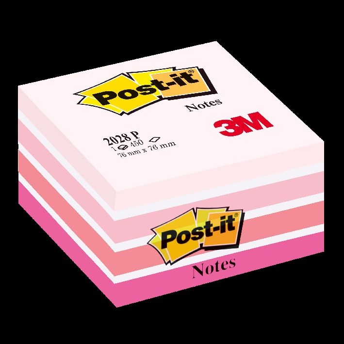 3MHaftnotiz Würfel Post-it 76x76mm pink sortiertArtikel-Nr: 4001895871351